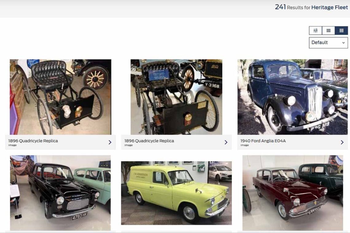 Ford åbner gigantisk bilarkiv med 100 års historie