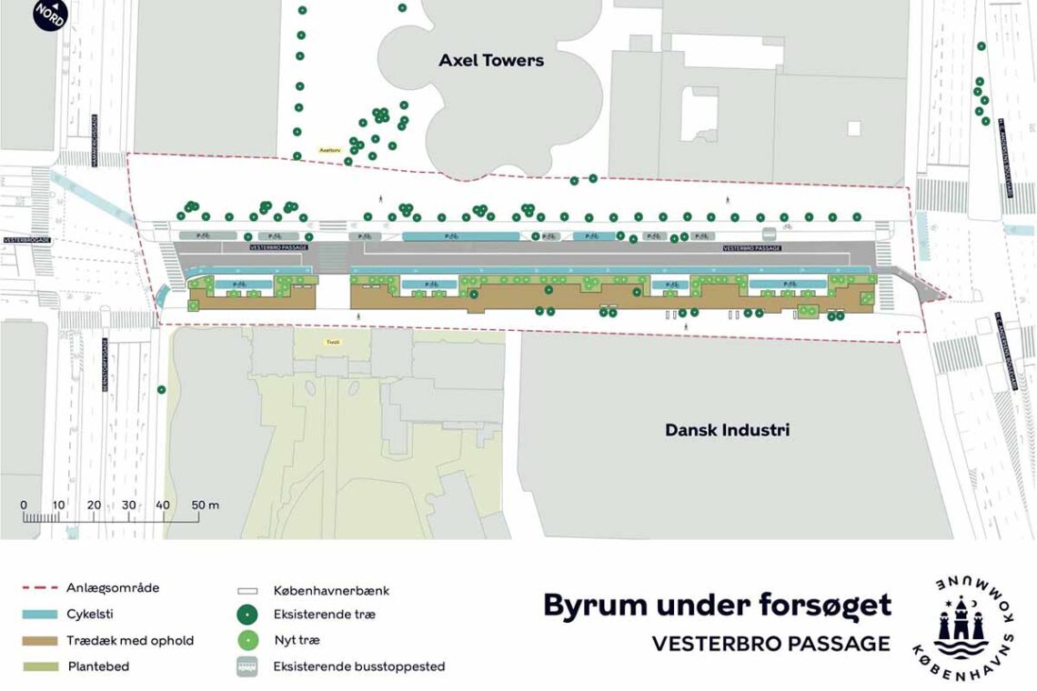 Vesterbro Passage lukkes for biler fra maj og til december